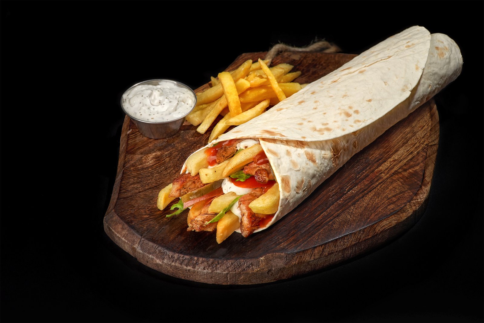 Kebab de Porc Menu — fotografie produs